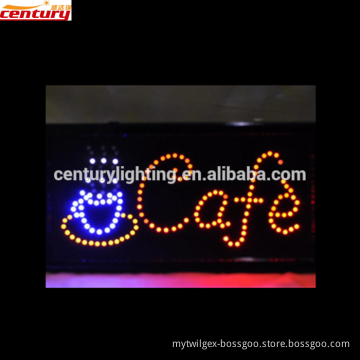 wholesale china factory price cafe animated led sign